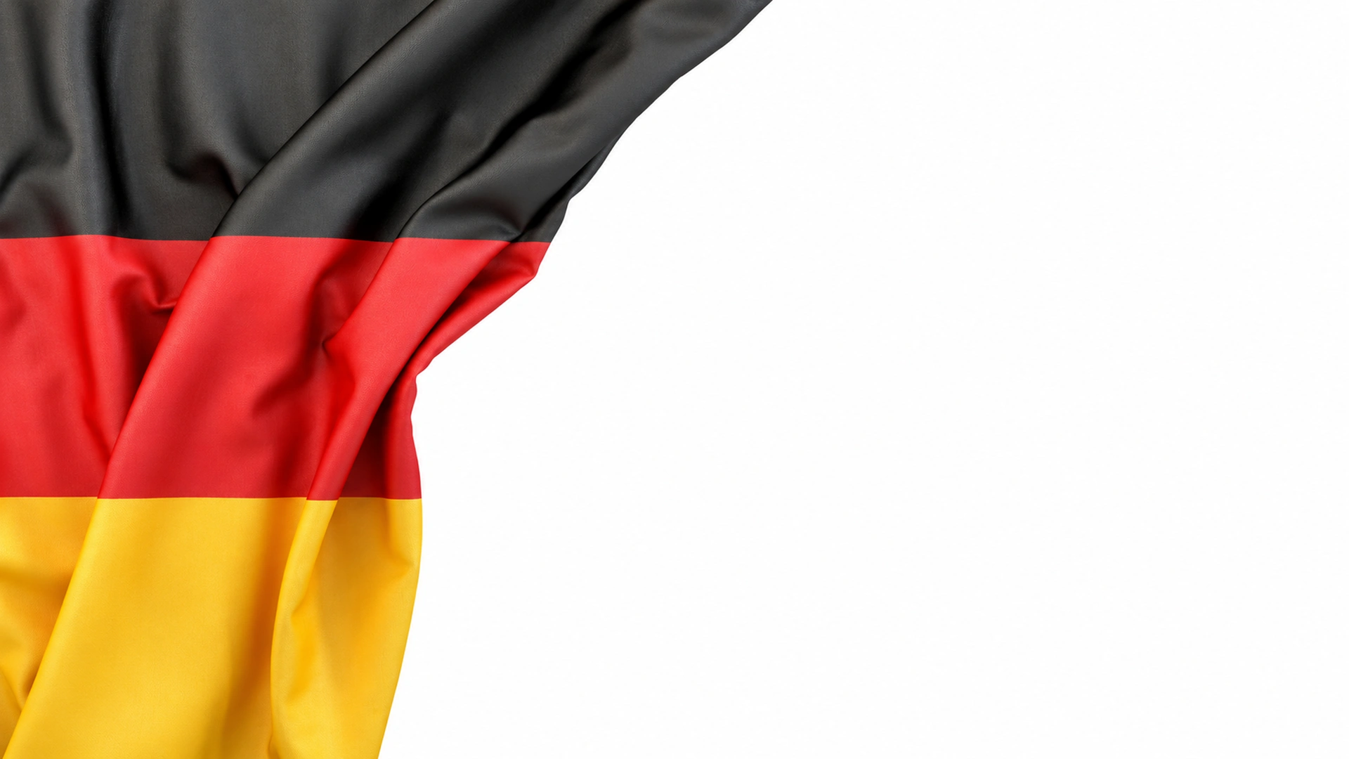 Deutsche Flagge aus Stoff